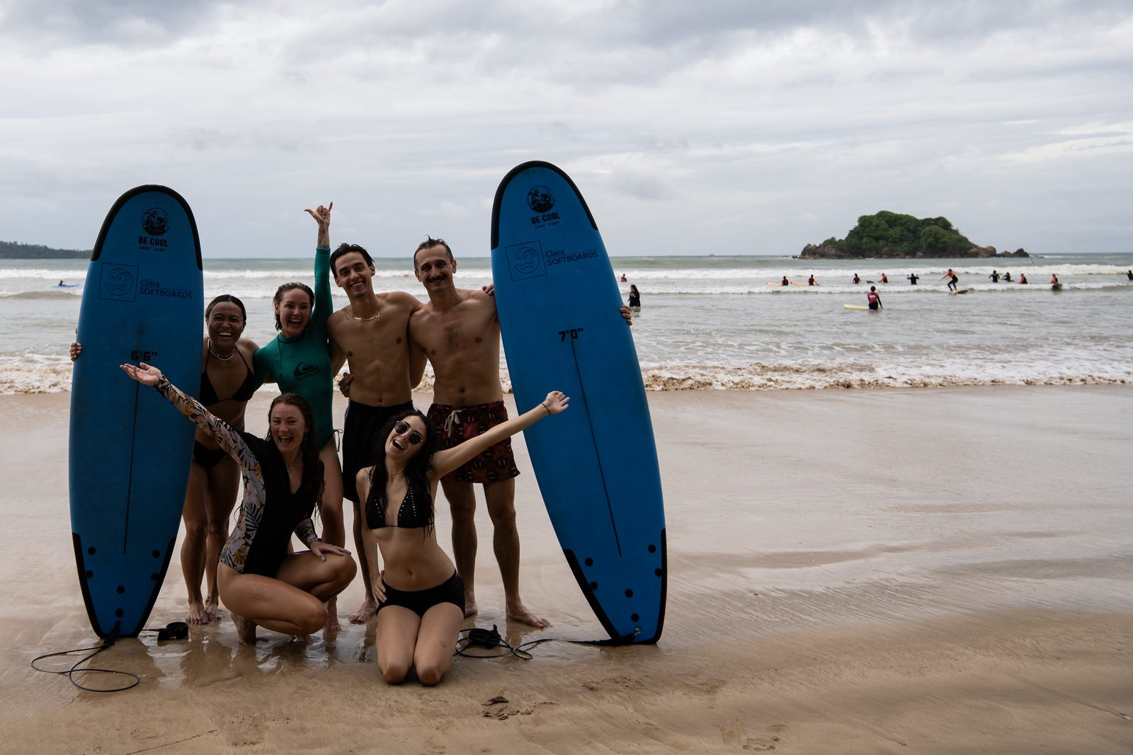 Surf session with the group