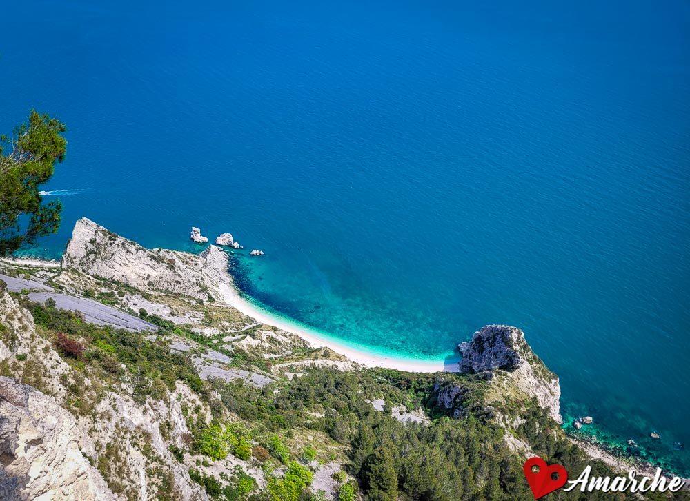 Due Sorelle bay from above